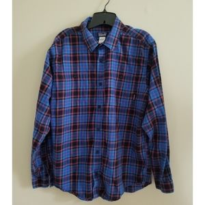 Patagonia Men Plaid Long Sleeve Button Down Shirt